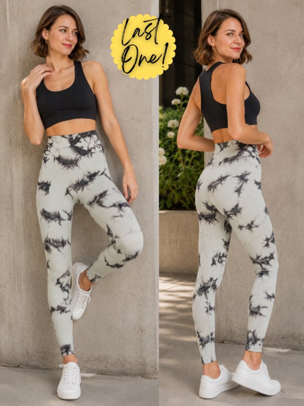 Stacey Tie-Dye Ribbed Leggings